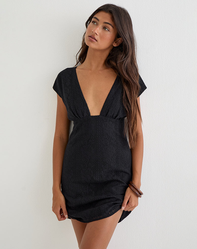 mesh dress motel rocks Shania Mini Dress in Silver Grey Lace Mesh