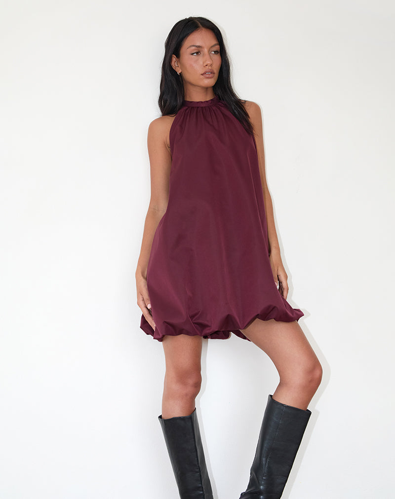 Sanna Slip Dress in Oversize Jaguar Brown motelrocks