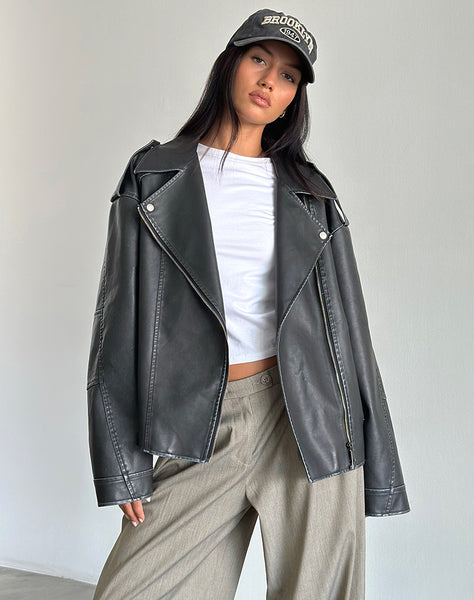 ZEBBIE-JACKET-DISTRESSED-BLACK
