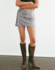 Image of Zee Mini Skirt in Disc Sequin Silver