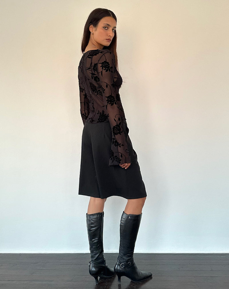 Long boot flocked hotsell