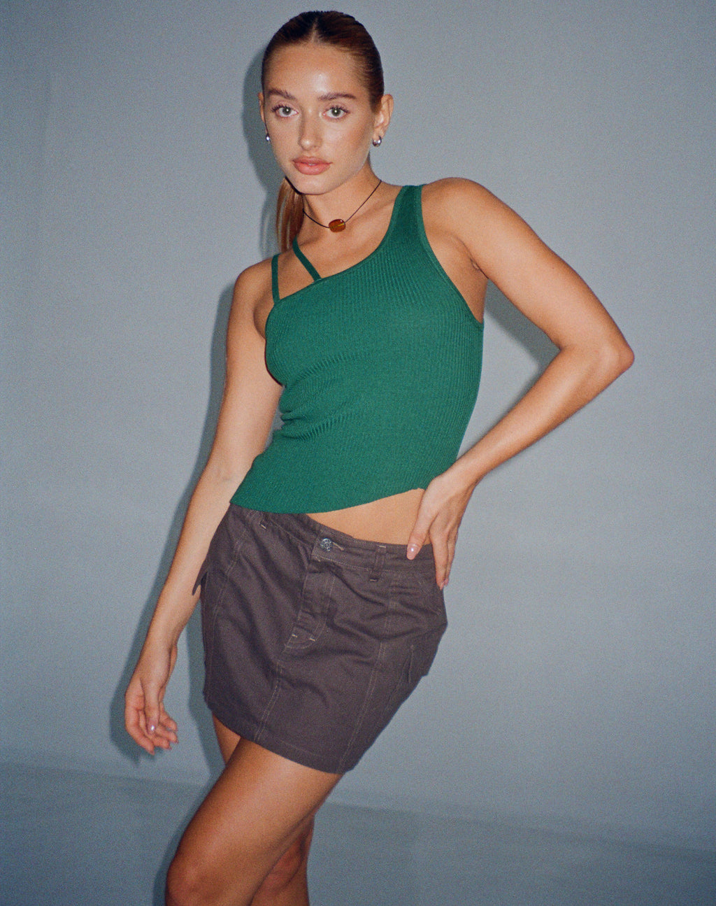 Lanica Top in Forest Green