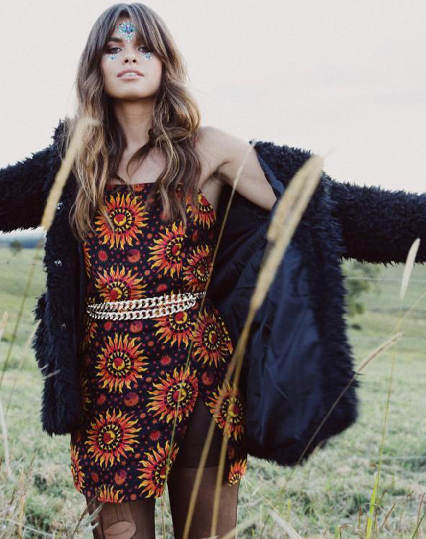 Image of Datista Slip Dress in Hot Sun  X Princess Polly