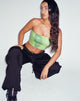 image of Bandira Bandeau Top in Sequin Solarized Green