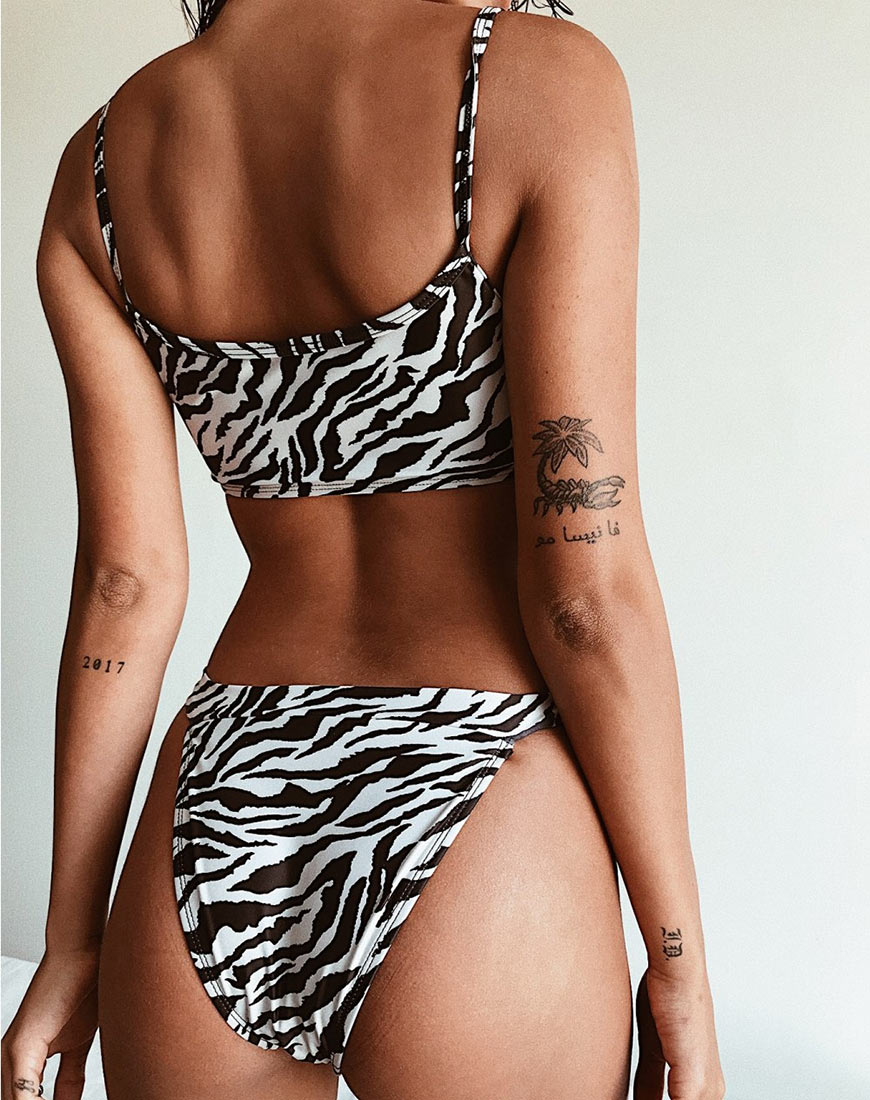 Image of Bulvya Bikini Bottom in Mini Zebra