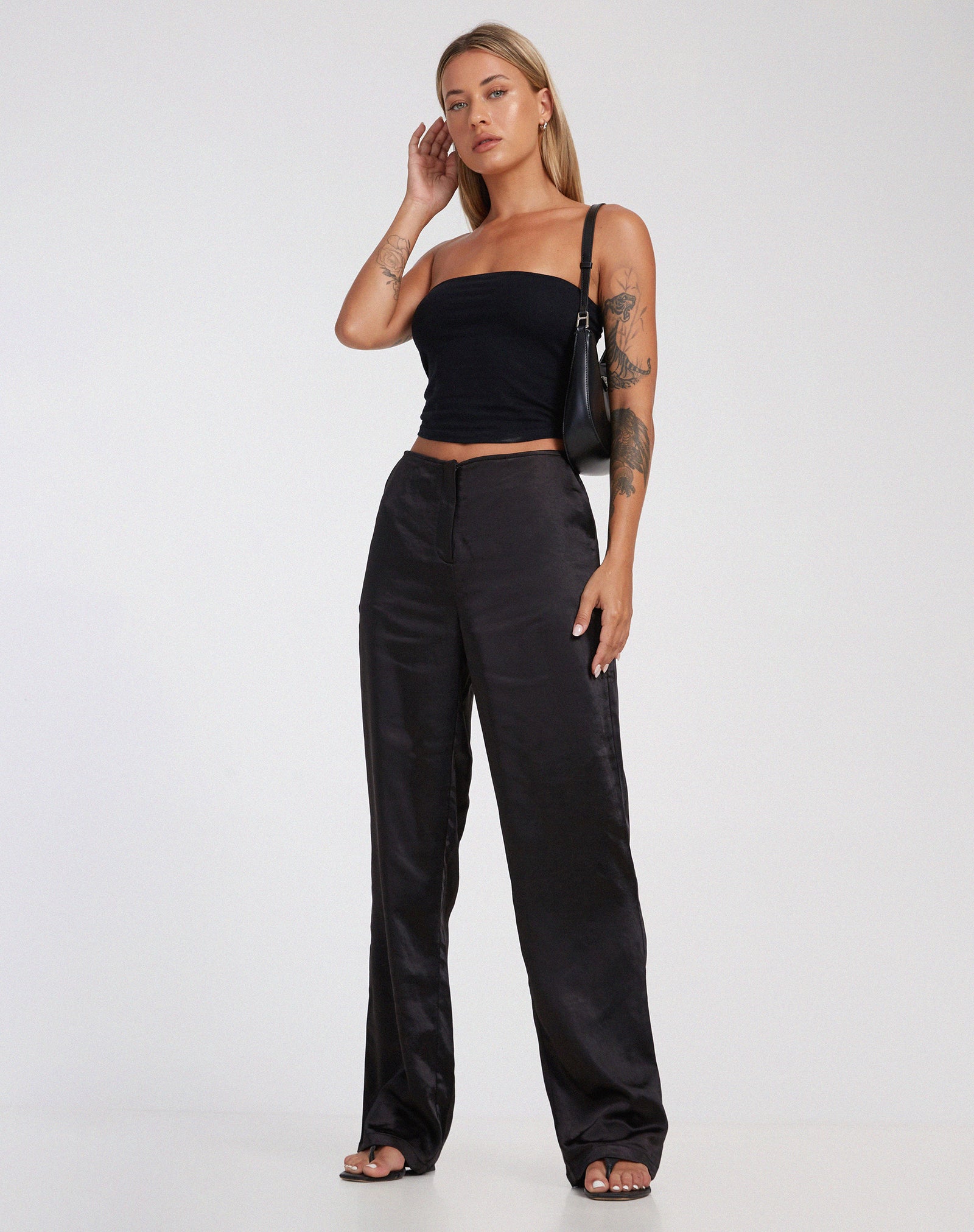 Buy Wide Leg Satin Pants Online In India  Etsy India