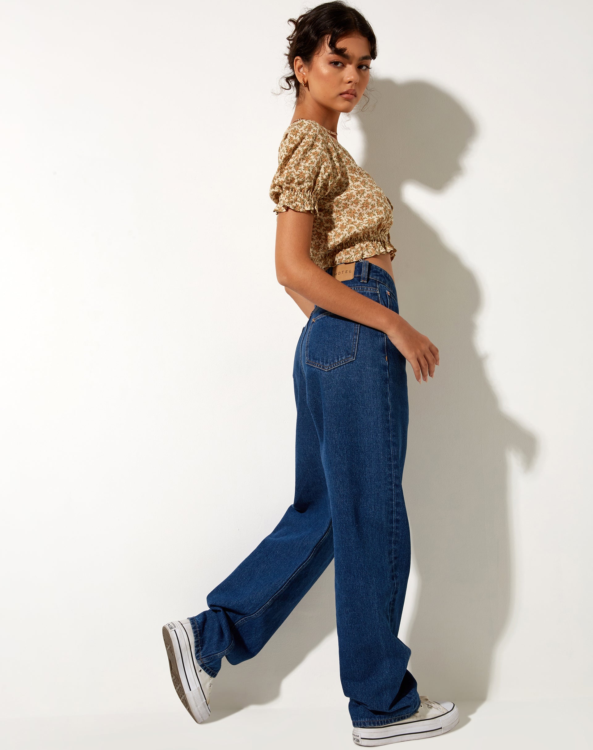 Image of Aley Crop Top in Washed Ditsy