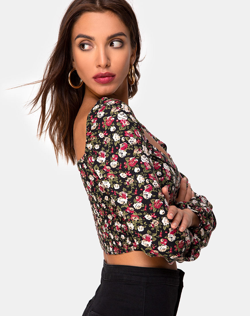 Image of Alor Crop Top in Courtney Floral