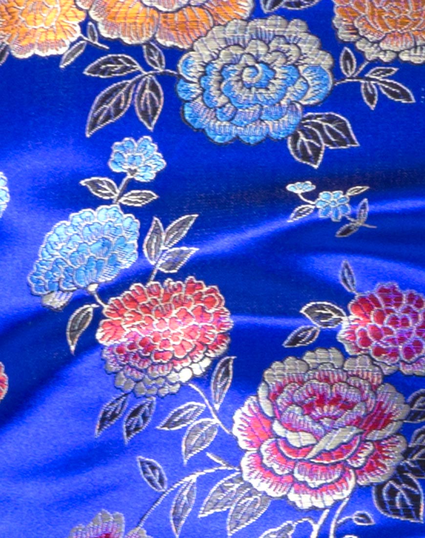 Image of Belmet Skirt in Jacquard Flower Rose Navy