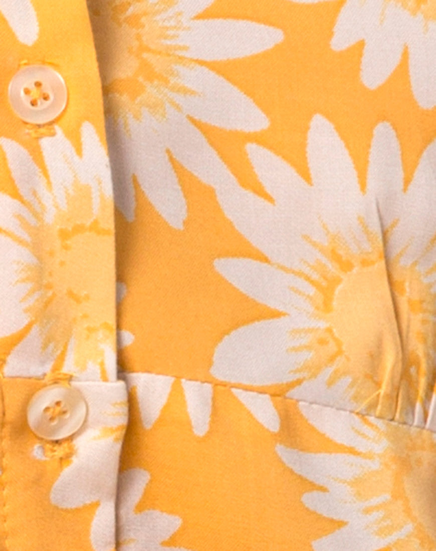 Image of Auvaly Slip Dress in Sunkissed Floral Yellow