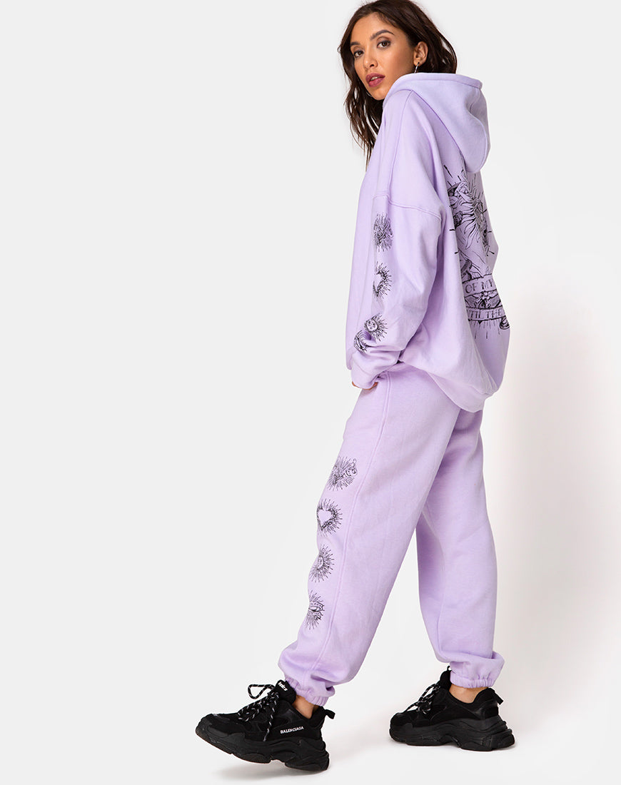 Image of Oversize Hoody in Lilac All Of My Bones