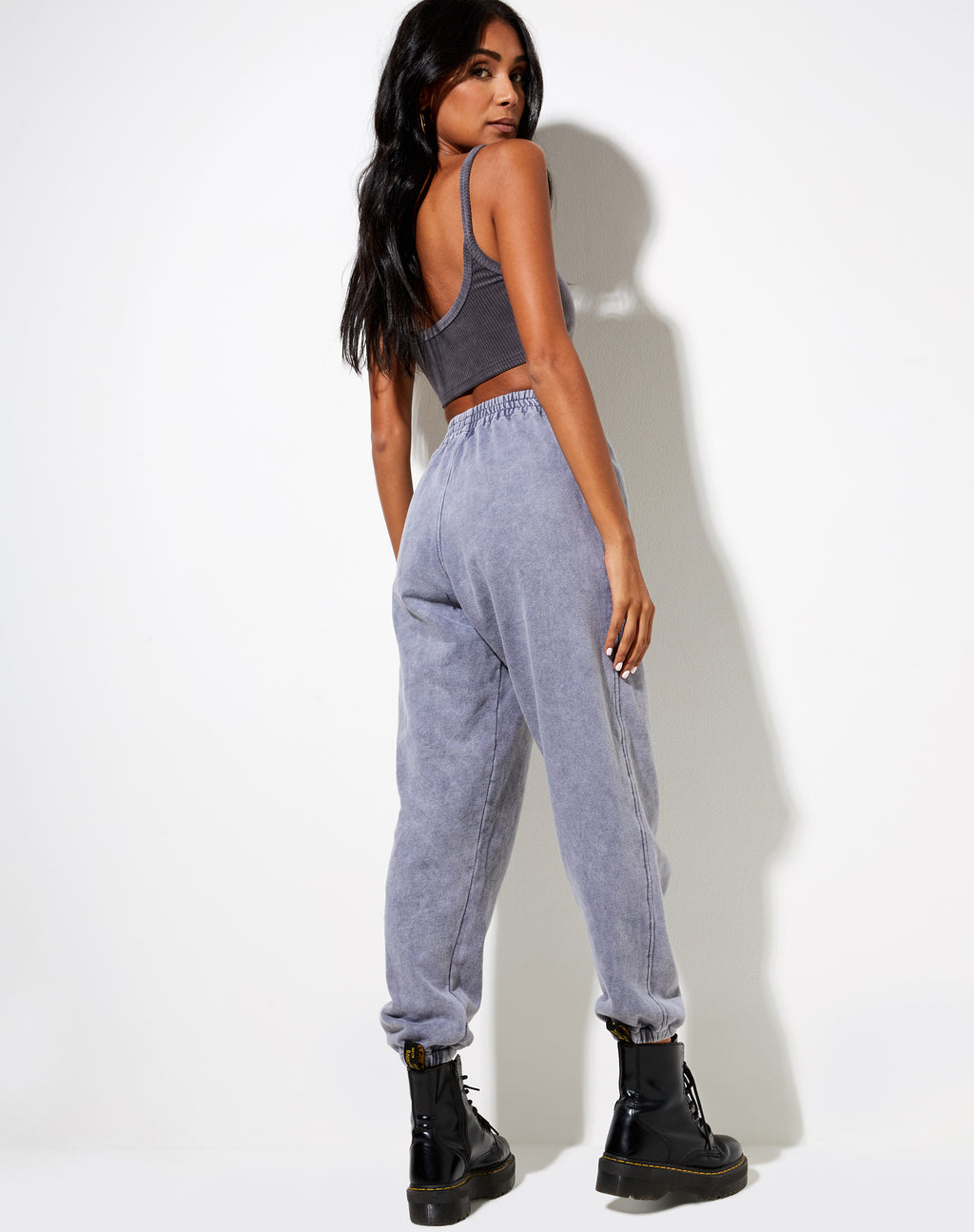 Basta Jogger in Charcoal Wash 'Angel Energy' Wings