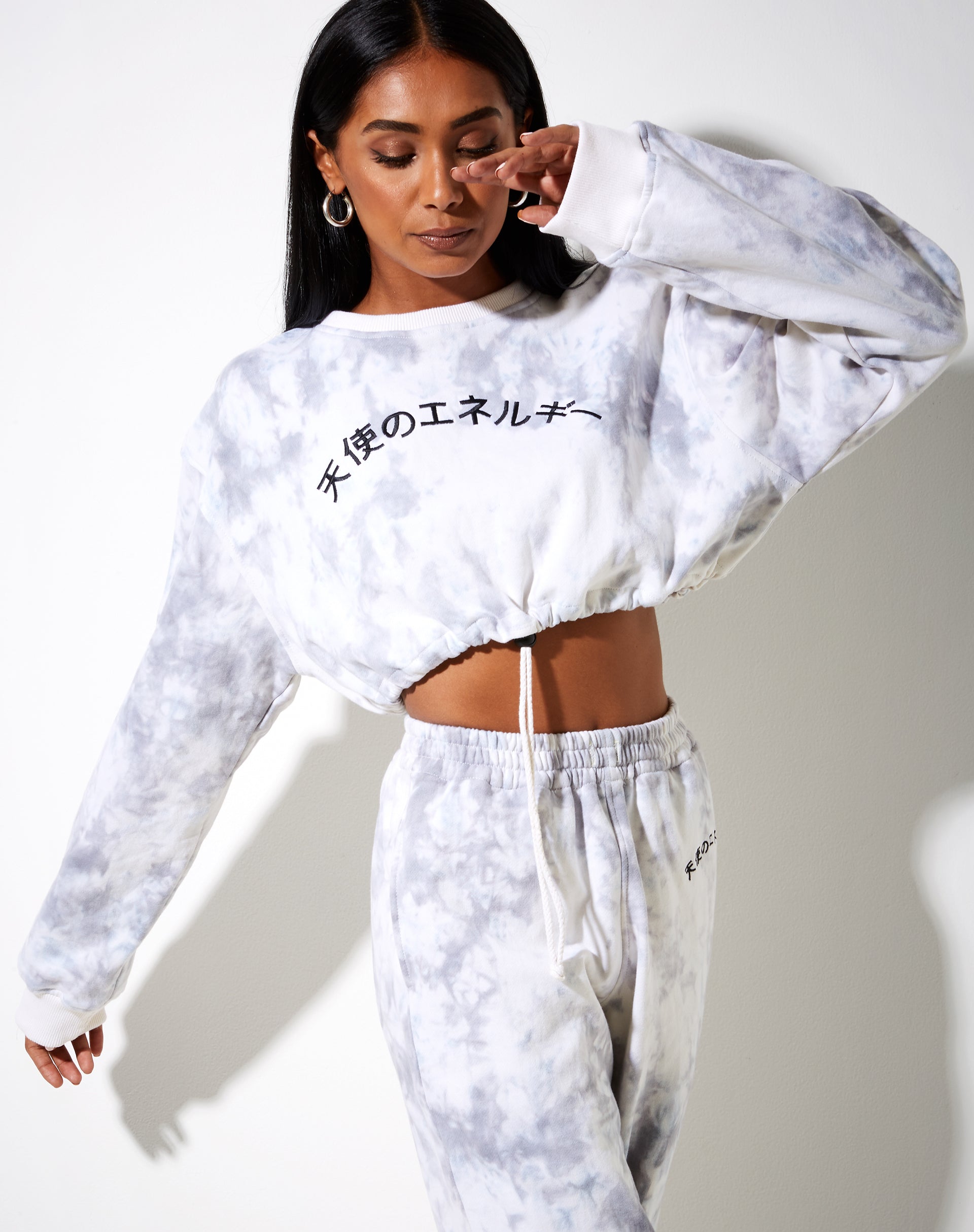 Image of Markey Jumper in Grey Tie Dye Angel Energy Embro