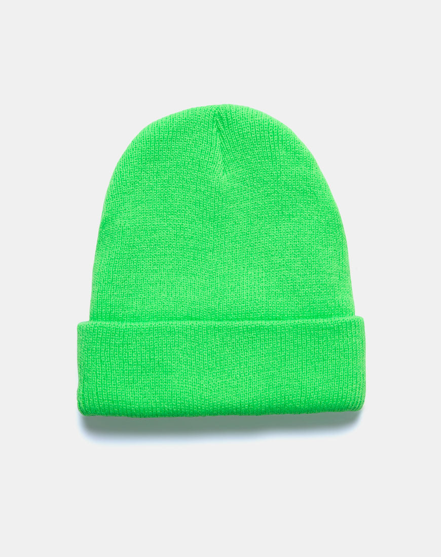 Image of Beanie Hat in Slime Green