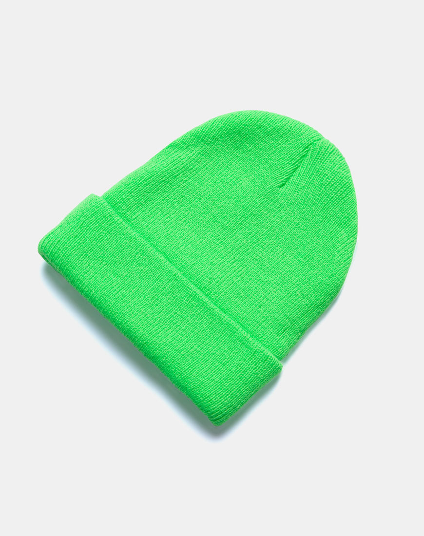 Image of Beanie Hat in Slime Green
