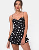 Image of Berji Playsuit in Diana Dot Black