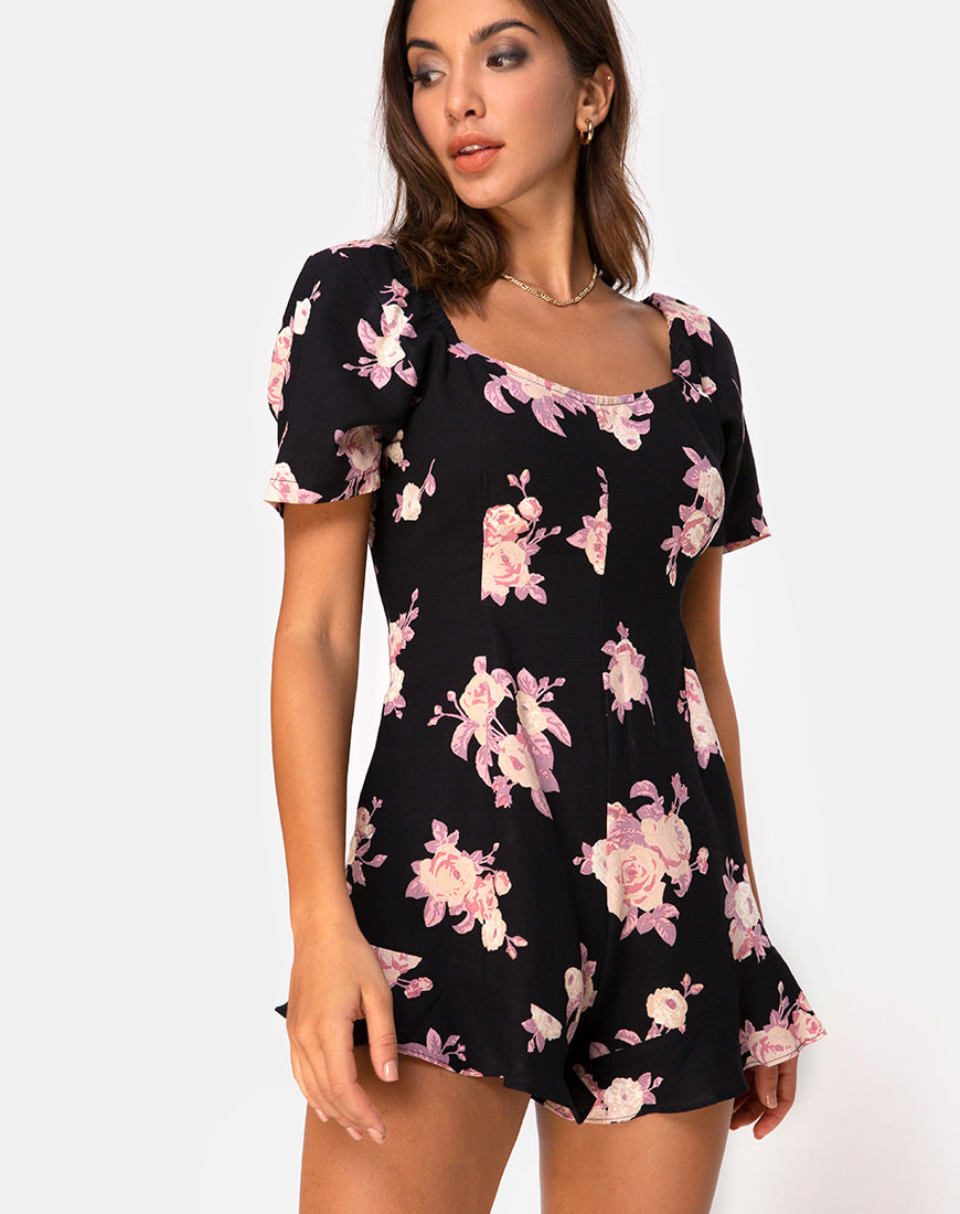 Image of Bersho Playsuit in Vintage Rose Pink