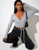 Image of Bianca Top in Grey Marl