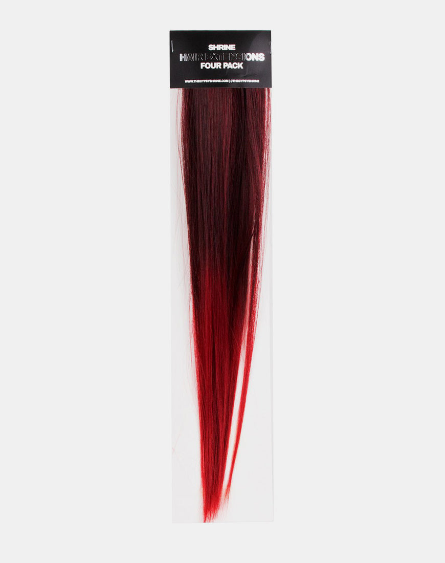 Black Ombre Tinsel Hair Extension by Shrine