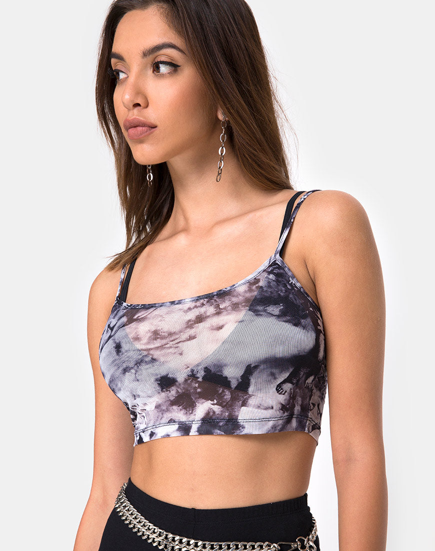 Image of Bliss Crop Top in Cherub Mesh