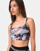 Image of Bliss Crop Top in Cherub Mesh