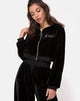Image of Bomb Hoodie in Black with Angel Diamante Hot Fix