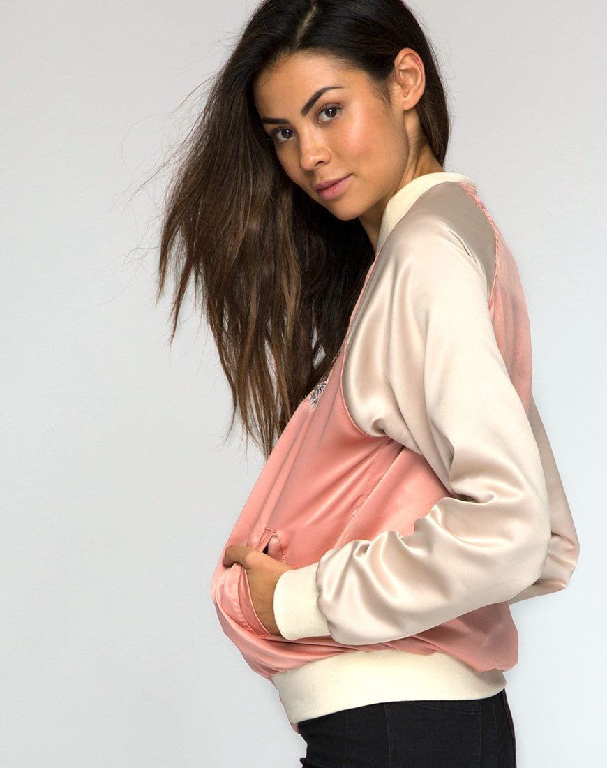 Image of Yaw Bomber Yellow Tiger Embroidery