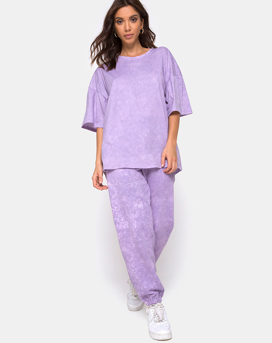 Image of Botec Tee in Purple Acid Wash