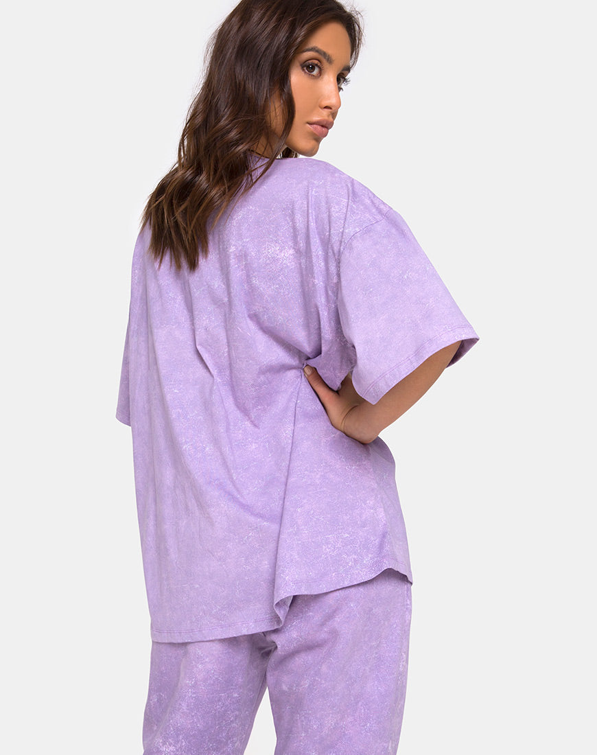 Image of Botec Tee in Purple Acid Wash