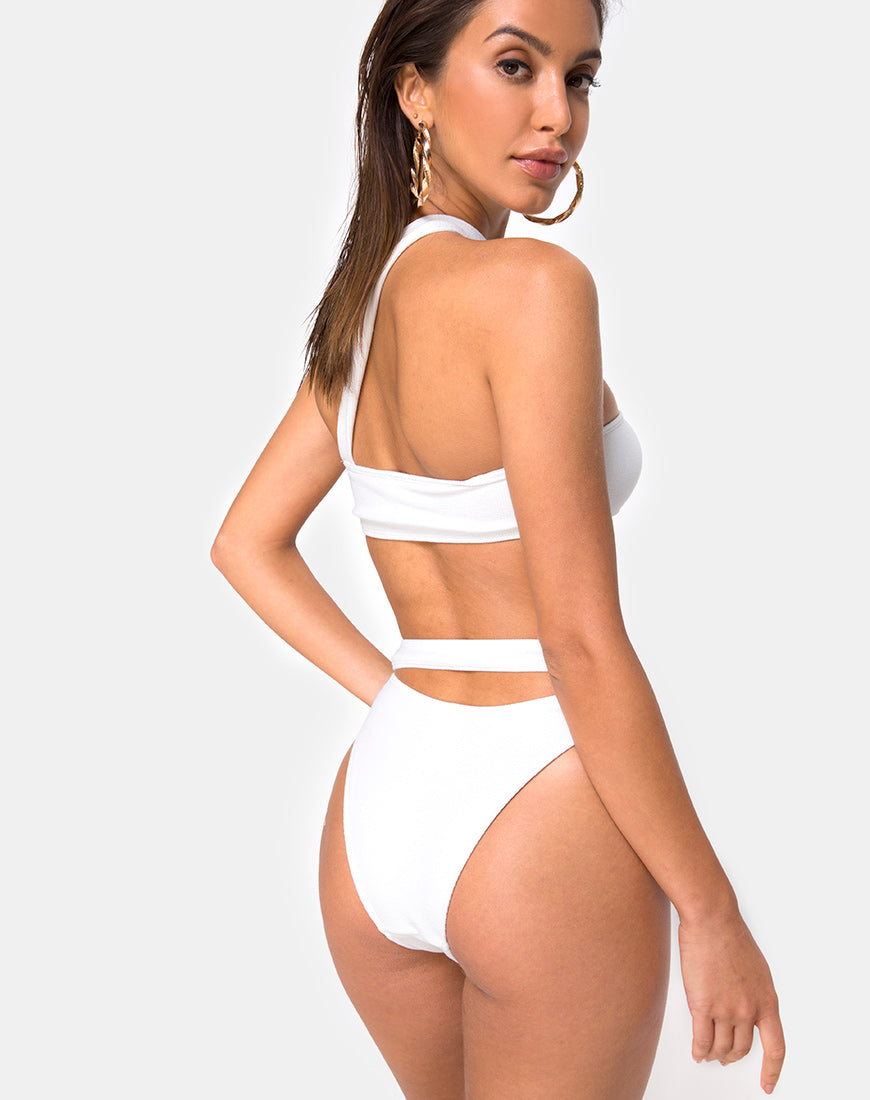 Image of Bound Bikini Bottom in White