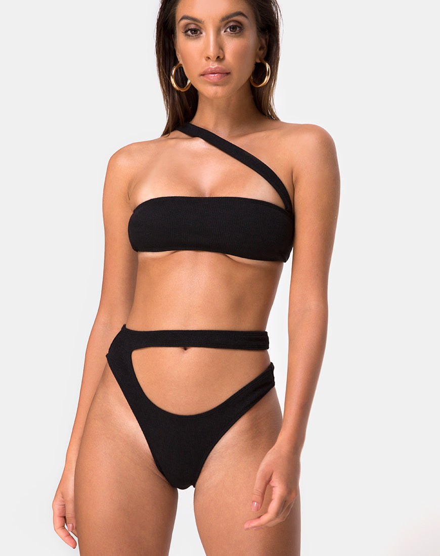 Image of Bound Bikini Top in Black