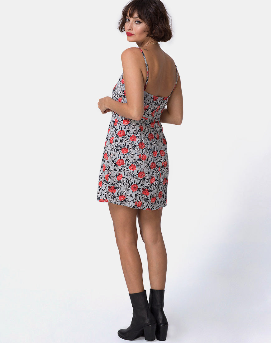 Image of Boyah Slip Dress in Blooming Rose