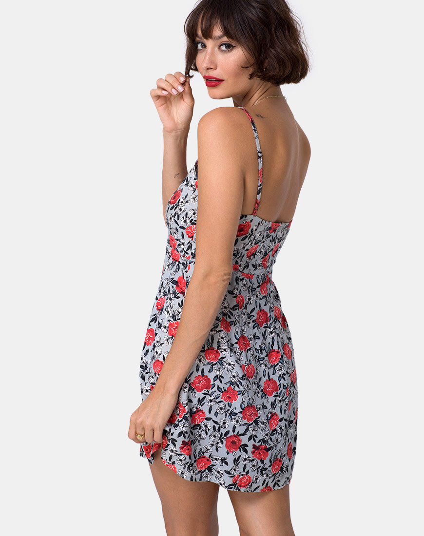 Image of Boyah Slip Dress in Blooming Rose