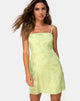 Image of Boyasly Slip Dress in Satin Rose Lime