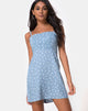 Image of Boyasly Slip Dress in Skater Polka Blue