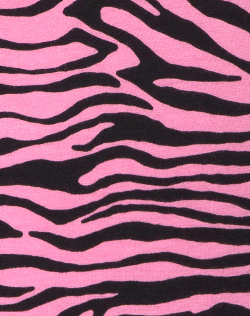Image of Brista Catsuit in Zips Zebra Pink