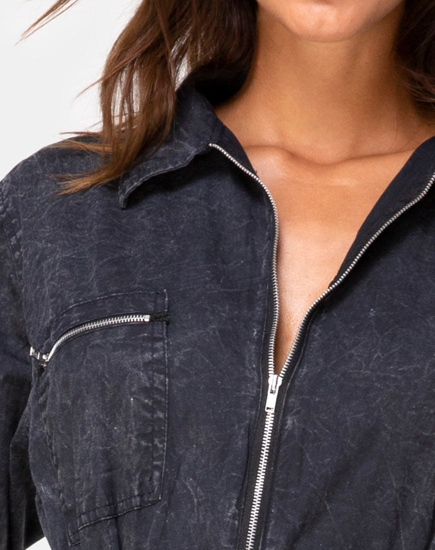 Image of Brody Boiler Suit in Black