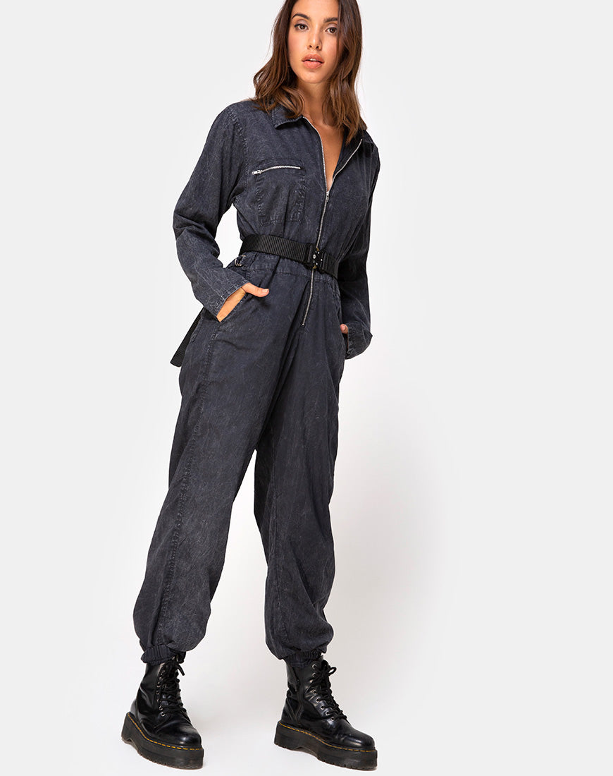 Image of Brody Boiler Suit in Black