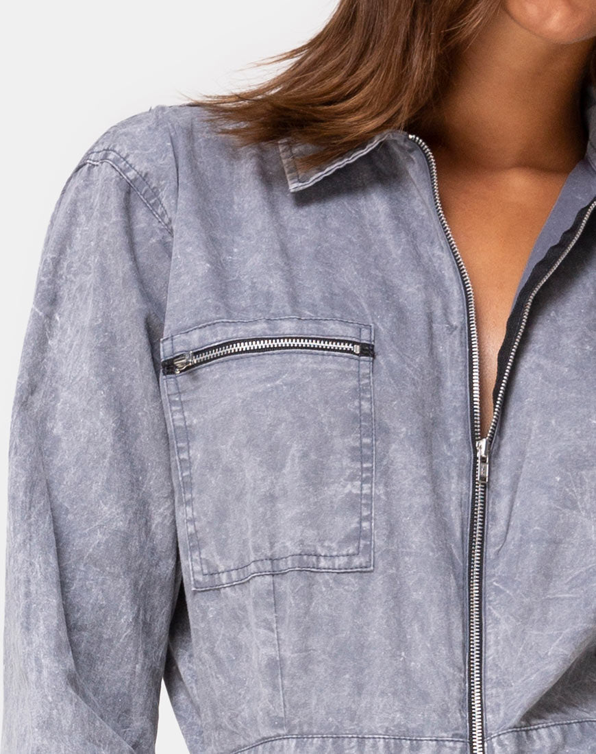 Image of Brody Boiler Suit in Stone Wash