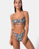 Image of Bulvya Bikini Top in Mini Zebra