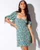 Image of Calia Dress in Floral Field Green