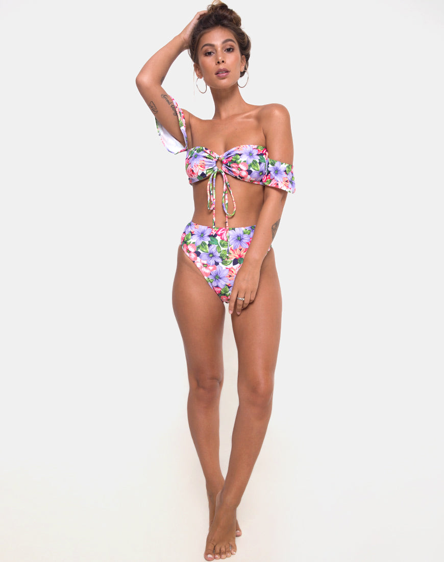 Carmella Bikini Bottom in Spring Fling