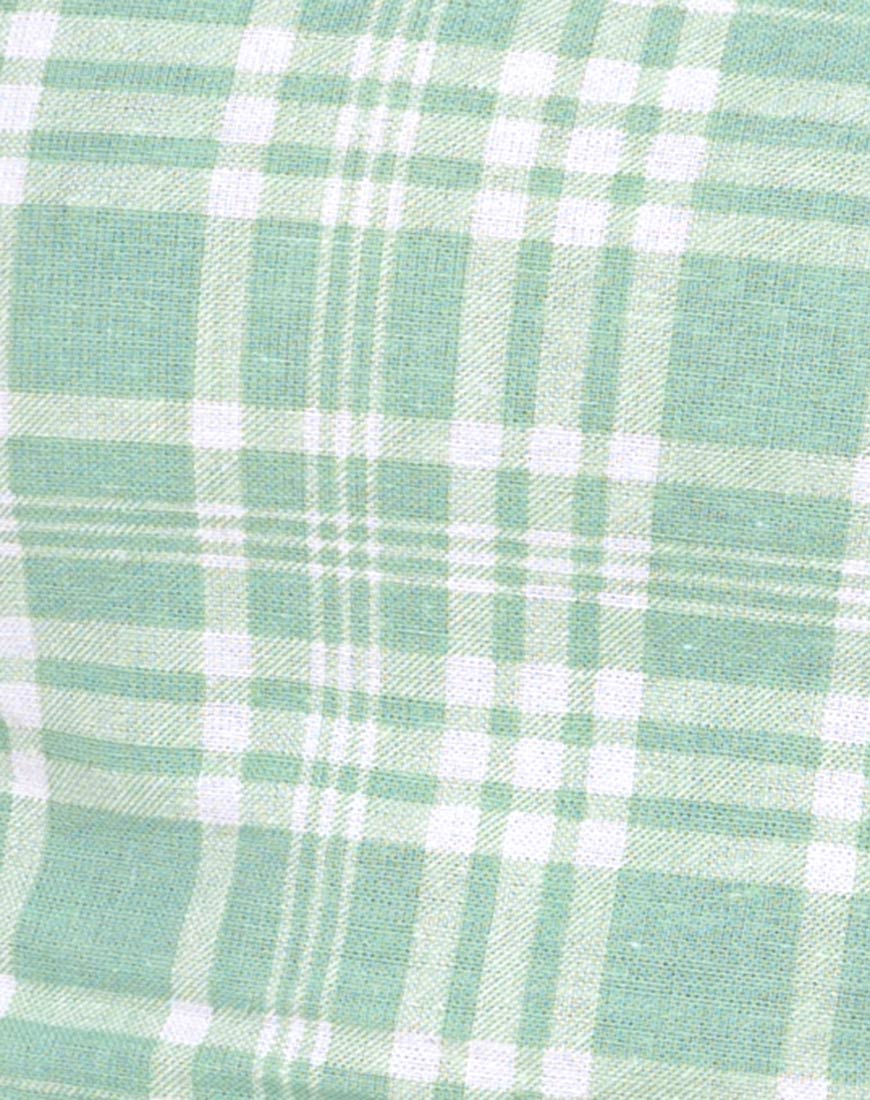 Image of Rinka Mini Skirt in Table Cloth Neo Mint