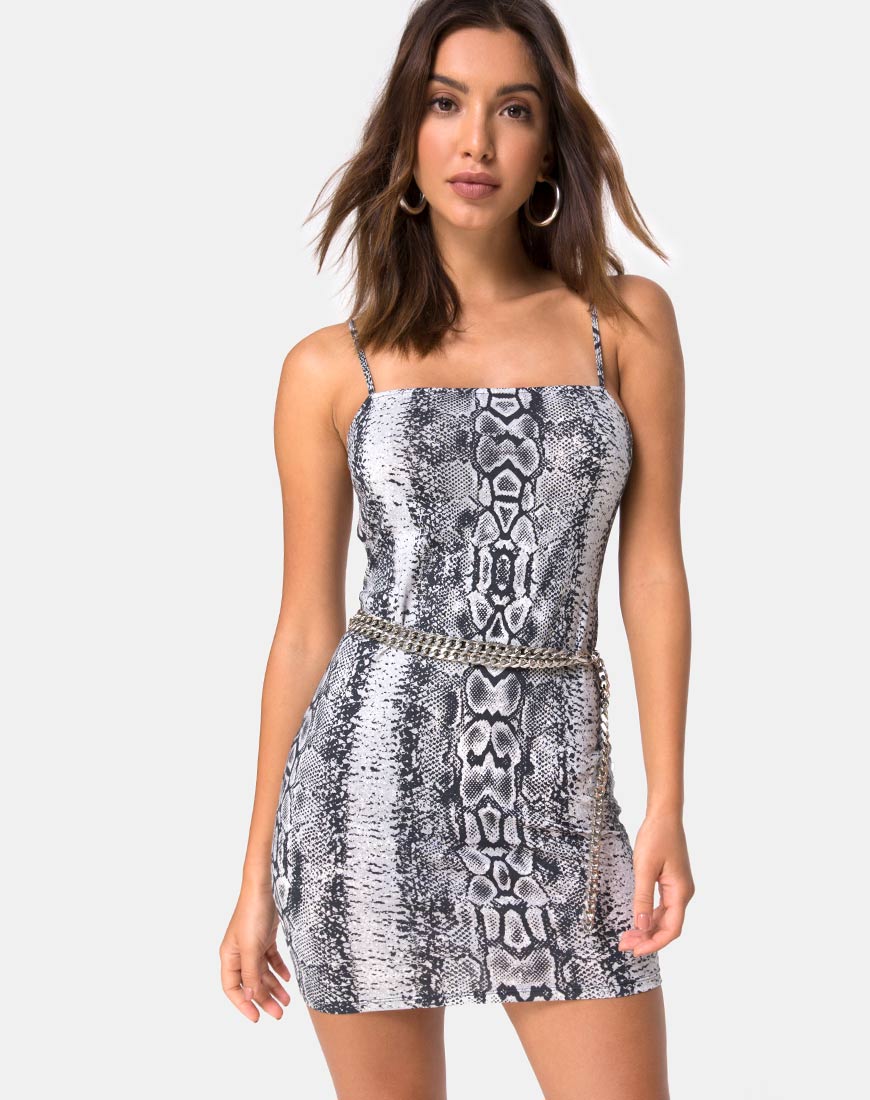 Image of Cinelle Bodycon Dress in Snake