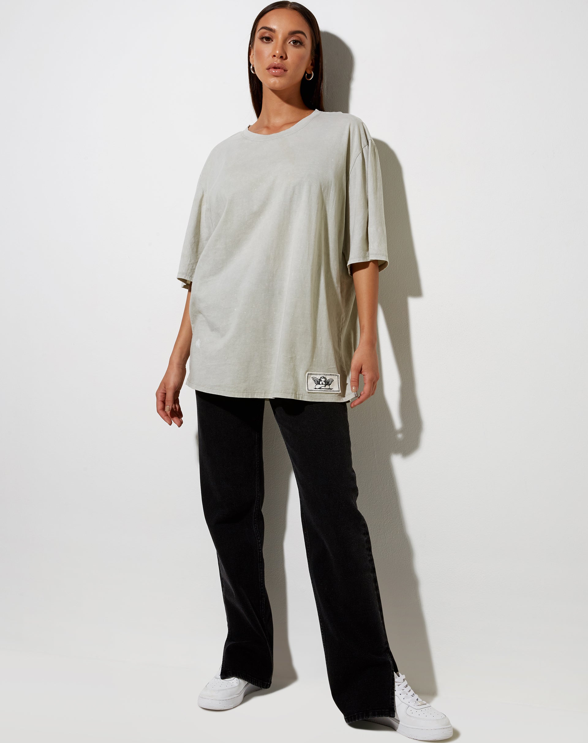 Image of Cocoon Tee in Ecru Angelo Label Embro
