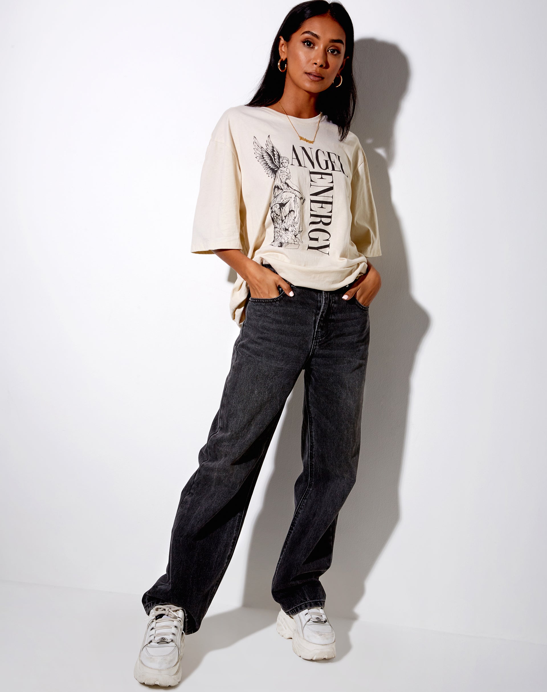 Image of Cocoon Tee in Stone Angel Energy