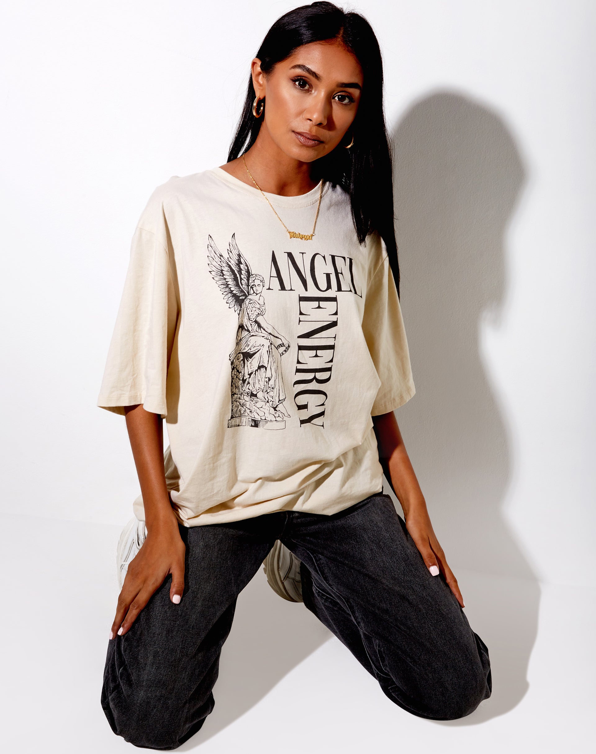 Image of Cocoon Tee in Stone Angel Energy