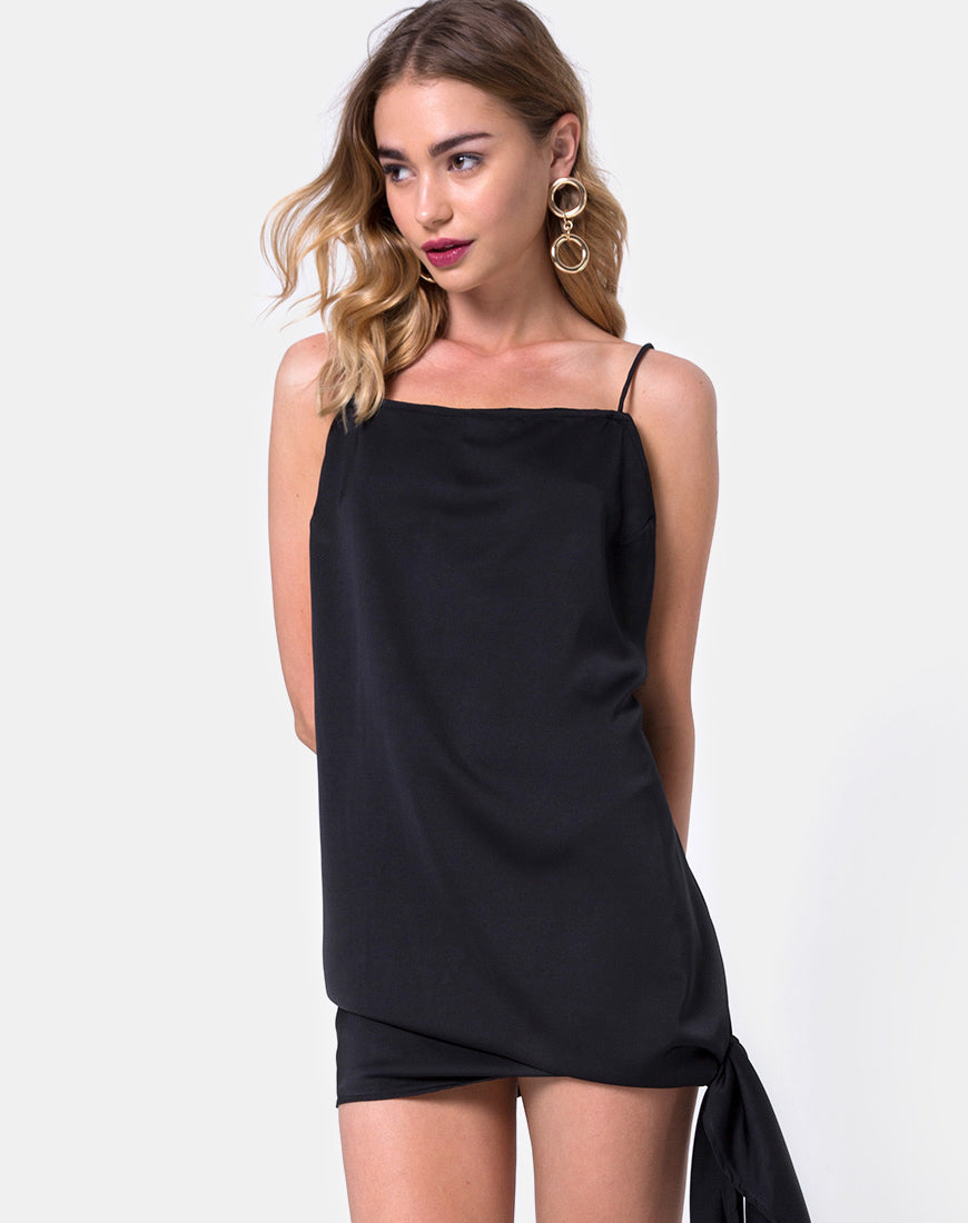 Image of Colaro Slip Dress in Black