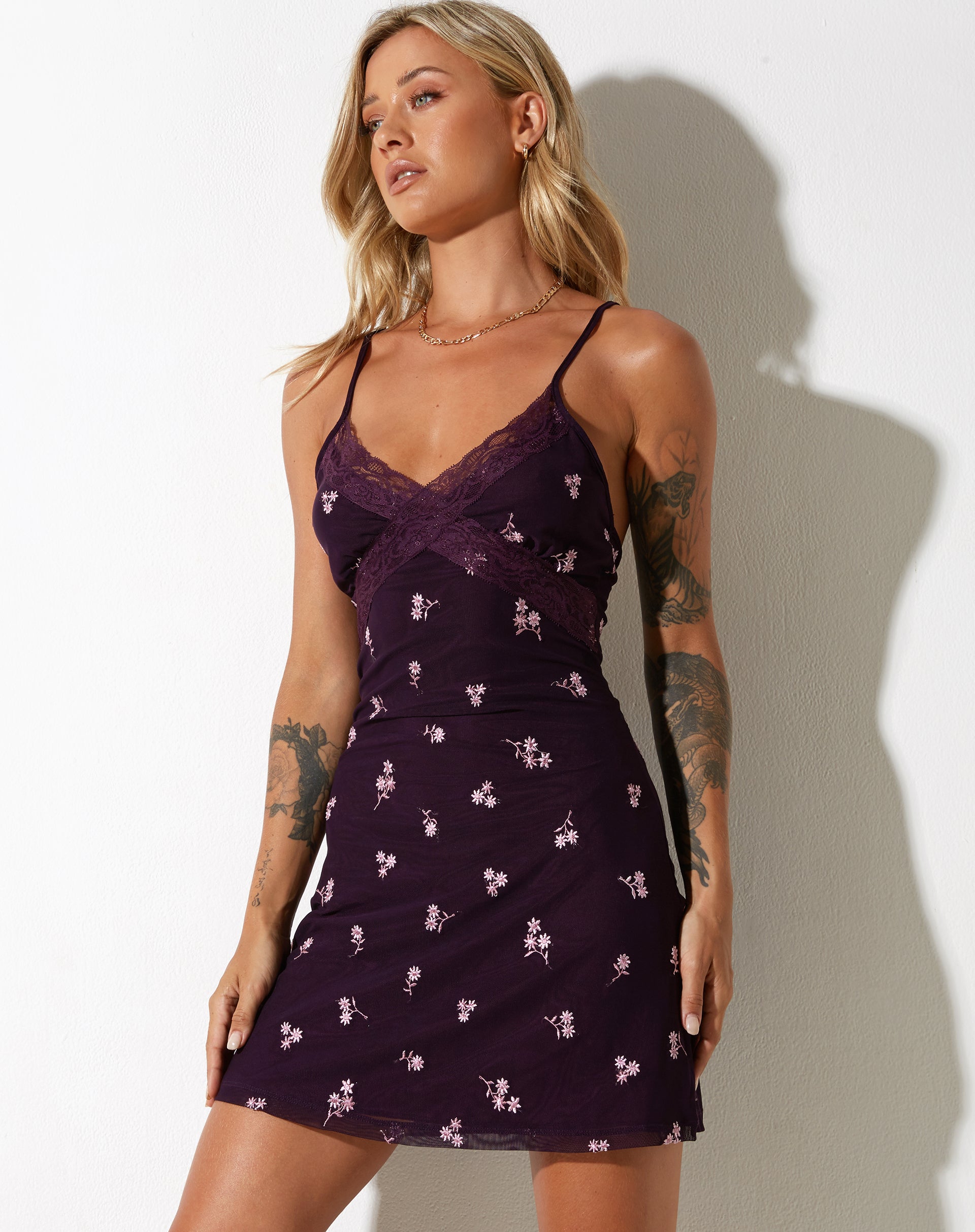 Plum short dress sale