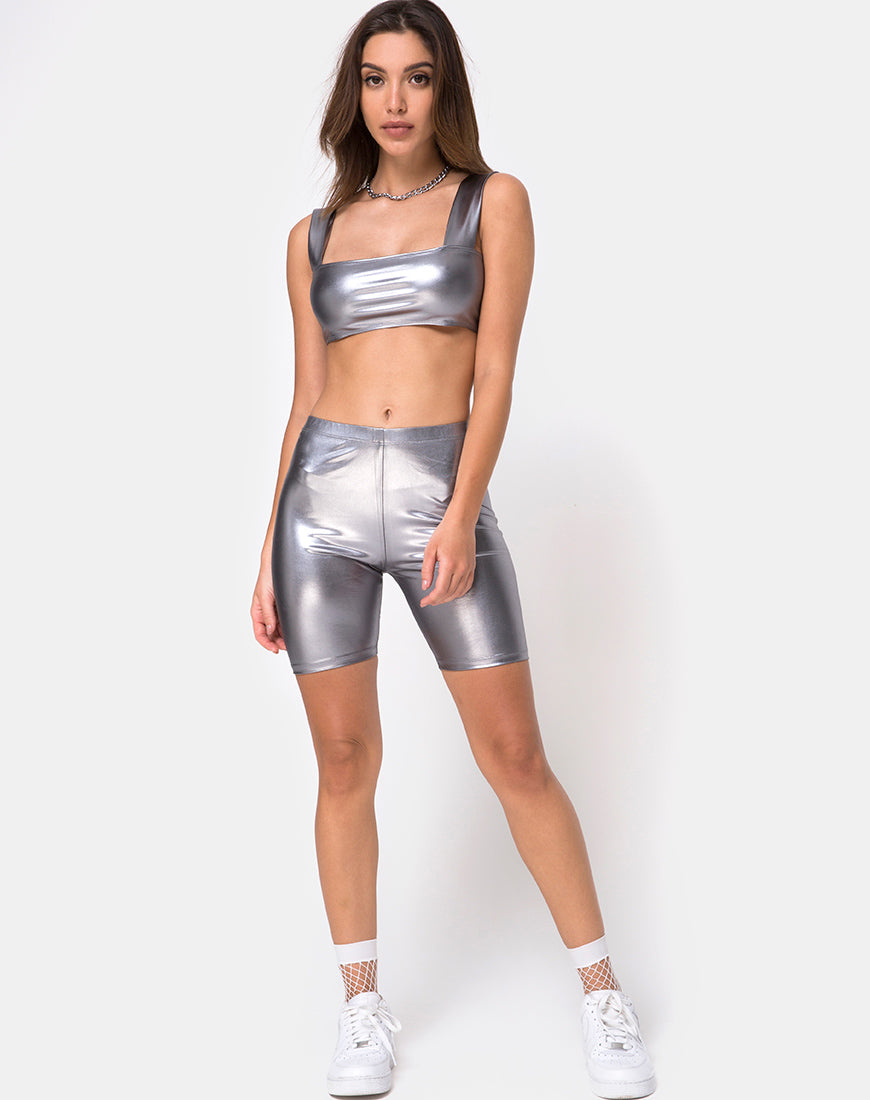 Image of Katie Top in Metallic Silver